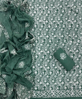 Block Print Elegant Cotton Suit Set - Yanchi